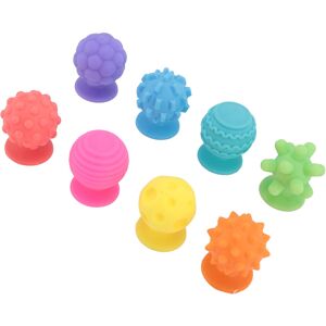 Unbranded 8pcs Silicone Sensory Sucker Toy Set Raised Texture Touch for Kids Unbranded 8pcs Silicone Sensory Sucker Toy Set Raised Texture Touch for Kids