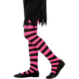Rubies (1-3 years (90/104 cm)) Children's pink and black striped tights Rubies (1-3 years (90/104 cm)) Children's pink and black striped tights