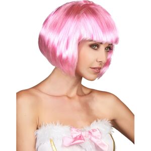 Rubies Short pink wig with bangs for women Rubies Short pink wig with bangs for women