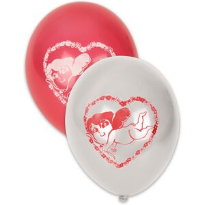 Rubies 10 white and red Valentine's Day balloons 30 cm Rubies 10 white and red Valentine's Day balloons 30 cm