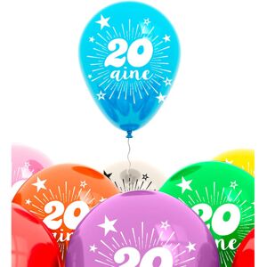 Rubies Bag of 8 20th anniversary balloons Rubies Bag of 8 20th anniversary balloons