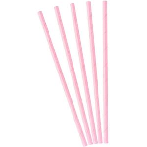 Rubies 10 light pink cardboard straws 19.5 cm Rubies 10 light pink cardboard straws 19.5 cm