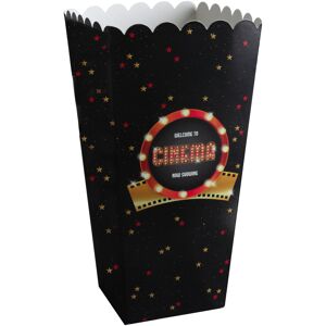 Rubies 8 Hollywood cardboard popcorn cones 6 x 17 cm Rubies 8 Hollywood cardboard popcorn cones 6 x 17 cm