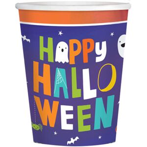 Rubies 8 Halloween Friends 250 ml cardboard cups Rubies 8 Halloween Friends 250 ml cardboard cups