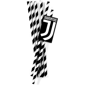 Rubies 12 Juventus cardboard straws 19.5 cm Rubies 12 Juventus cardboard straws 19.5 cm