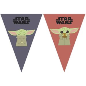 Rubies The Mandalorian Baby Yoda Cardboard Bunting 2.3m Rubies The Mandalorian Baby Yoda Cardboard Bunting 2.3m
