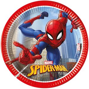 Rubies 8 Spiderman Fighter 20 cm Paper Plates Rubies 8 Spiderman Fighter 20 cm Paper Plates