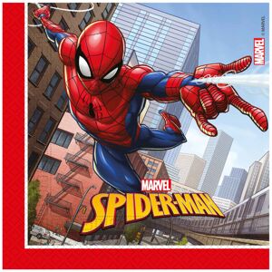 Rubies 20 Spiderman Fighter Paper Napkins 33 x 33 cm Rubies 20 Spiderman Fighter Paper Napkins 33 x 33 cm