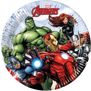 Rubies 8 Small Avengers Mighty Paper Plates 20 cm Rubies 8 Small Avengers Mighty Paper Plates 20 cm
