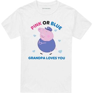 (4XL, White) Peppa Pig Unisex Adult Pink Or Blue Grandma Pig Loves You T-Shirt (4XL, White) Peppa Pig Unisex Adult Pink Or Blue Grandma Pig Loves You T-Shirt
