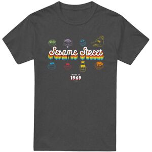 (L, Charcoal) Sesame Street Unisex Adult Made In 1969 T-Shirt (L, Charcoal) Sesame Street Unisex Adult Made In 1969 T-Shirt