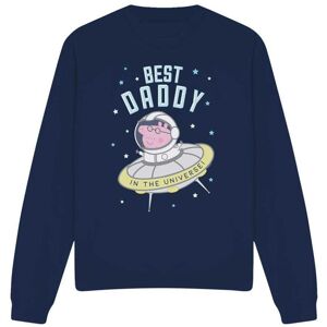 (XXL, Navy) Peppa Pig Unisex Adult Best Daddy Pig In The Universe Sweatshirt (XXL, Navy) Peppa Pig Unisex Adult Best Daddy Pig In The Universe Sweatshirt