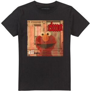 (M, Black) Sesame Street Unisex Adult Ellmatic Elmo T-Shirt (M, Black) Sesame Street Unisex Adult Ellmatic Elmo T-Shirt