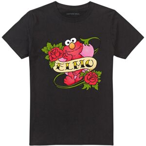 (XL, Black) Sesame Street Unisex Adult Elmo Tattoo T-Shirt (XL, Black) Sesame Street Unisex Adult Elmo Tattoo T-Shirt