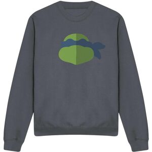 (S, Black) Teenage Mutant Ninja Turtles Unisex Adult Leonardo Face Sweatshirt (S, Black) Teenage Mutant Ninja Turtles Unisex Adult Leonardo Face Sweatshirt