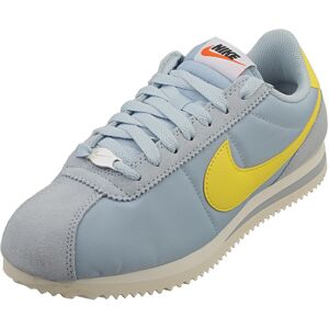 (7) Nike Cortez Womens Fashion Trainers in Blue Yellow (7) Nike Cortez Womens Fashion Trainers in Blue Yellow