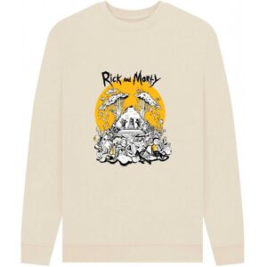 (L, Oat) Rick And Morty Unisex Adult Rest and Ricklaxation Sweatshirt (L, Oat) Rick And Morty Unisex Adult Rest and Ricklaxation Sweatshirt