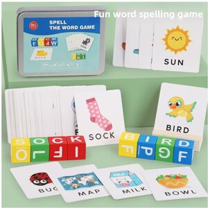 Unbranded (Letter) English Card Wooden Spelling Building Blocks For Kids Pairing Cognitive Unbranded (Letter) English Card Wooden Spelling Building Blocks For Kids Pairing Cognitive