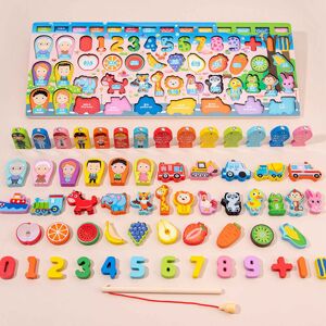 Unbranded Wooden Number Puzzle Shape Sorter Magnet Fishing Game for Kids, 45cm Unbranded Wooden Number Puzzle Shape Sorter Magnet Fishing Game for Kids, 45cm