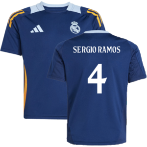 adidas (XXL) 2024-2025 Real Madrid Training Jersey (Navy) - Kids (Sergio Ramos 4) adidas (XXL) 2024-2025 Real Madrid Training Jersey (Navy) - Kids (Sergio Ramos 4)