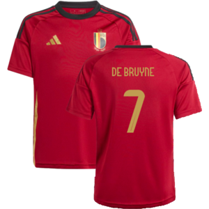 adidas (LB) 2024-2025 Belgium Home Fan Shirt (Kids) (De Bruyne 7) adidas (LB) 2024-2025 Belgium Home Fan Shirt (Kids) (De Bruyne 7)