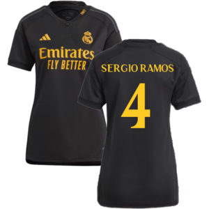 adidas (XL) 2023-2024 Real Madrid Third Shirt (Ladies) (Sergio Ramos 4) adidas (XL) 2023-2024 Real Madrid Third Shirt (Ladies) (Sergio Ramos 4)