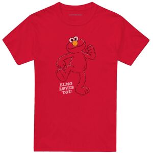 Sesame Street Unisex Adult Elmo Loves You T-Shirt Sesame Street Unisex Adult Elmo Loves You T-Shirt