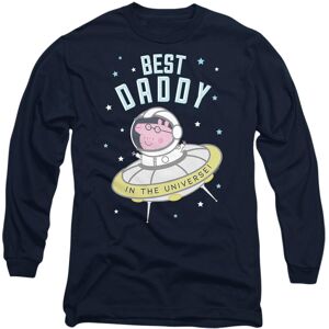 (XXL, Navy) Peppa Pig Unisex Adult Best Daddy Long-Sleeved T-Shirt (XXL, Navy) Peppa Pig Unisex Adult Best Daddy Long-Sleeved T-Shirt