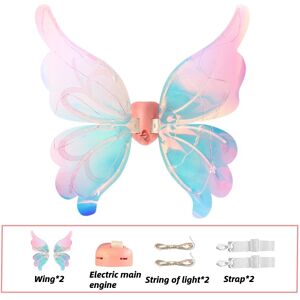 Unbranded (Pink) Luminous Butterfly Electric Wings Music Sound Toy Light Back Decoration C Unbranded (Pink) Luminous Butterfly Electric Wings Music Sound Toy Light Back Decoration C