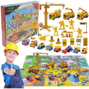 Unbranded (Style C) Christmas Calendar Countdown Car Blind Box 24 Days Alloy Fire Engine T Unbranded (Style C) Christmas Calendar Countdown Car Blind Box 24 Days Alloy Fire Engine T