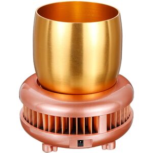 GreenZech (Gold) Electric Cup Cooler Box Cooling Beverage Aluminum Cup Drink Holder for Ho GreenZech (Gold) Electric Cup Cooler Box Cooling Beverage Aluminum Cup Drink Holder for Ho