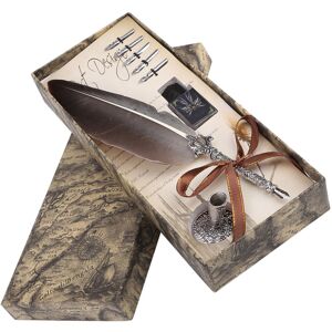 Unbranded Vintage Feather Quill Pen Set: 5 Nibs for Smooth Calligraphy Writing Unbranded Vintage Feather Quill Pen Set: 5 Nibs for Smooth Calligraphy Writing