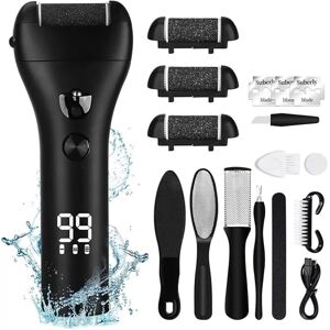 Unbranded Waterproof IPX7 Electric Foot File with 3 Roller Heads – Rechargeable Pedicure S Unbranded Waterproof IPX7 Electric Foot File with 3 Roller Heads – Rechargeable Pedicure S