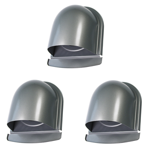 Torribaly 3pcs 4Inch 100mm Waterproof Stainless Steel Vent Hood Anti-Corrosion E Torribaly 3pcs 4Inch 100mm Waterproof Stainless Steel Vent Hood Anti-Corrosion E