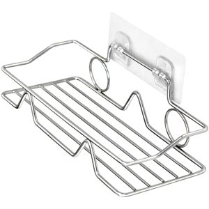 Unbranded Multi Purpose Bathroom Wall Shelf Stainless Steel No Drilling Needed Unbranded Multi Purpose Bathroom Wall Shelf Stainless Steel No Drilling Needed