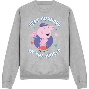 (XL, Heather Grey) Peppa Pig Unisex Adult Best Grandpa In The World Sweatshirt (XL, Heather Grey) Peppa Pig Unisex Adult Best Grandpa In The World Sweatshirt