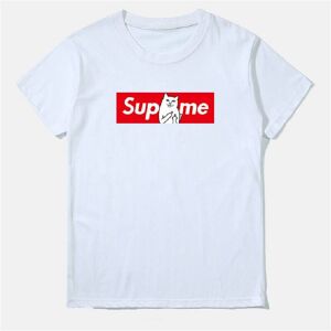 Unbranded (White, M) Supreme Men Ripndip Slim Fit Stylish Shirts Cotton Short Sleeve Casua Unbranded (White, M) Supreme Men Ripndip Slim Fit Stylish Shirts Cotton Short Sleeve Casua
