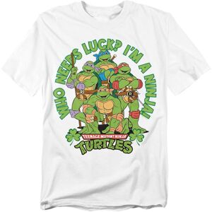 (4XL, White) Teenage Mutant Ninja Turtles Unisex Adult St. Patrick'S Day Who Nee (4XL, White) Teenage Mutant Ninja Turtles Unisex Adult St. Patrick'S Day Who Nee
