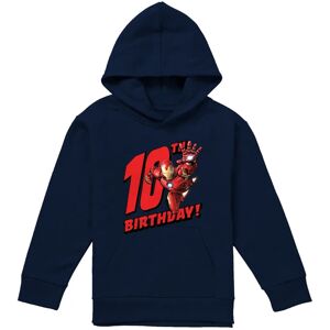 (5-6 Years, Navy) Marvel Childrens/Kids Iron Man 10th Birthday Hoodie (5-6 Years, Navy) Marvel Childrens/Kids Iron Man 10th Birthday Hoodie