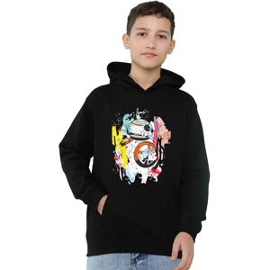 (9-11 Years, Black) Star Wars Childrens/Kids BB-8 Abstract Hoodie (9-11 Years, Black) Star Wars Childrens/Kids BB-8 Abstract Hoodie