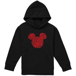 Disney Childrens/Kids Mickey Mouse Heart Ears Silhouette Valentine's Day Hoodie Disney Childrens/Kids Mickey Mouse Heart Ears Silhouette Valentine's Day Hoodie
