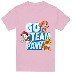 (S, Pink) Paw Patrol Unisex Adult Go Team Paw T-Shirt (S, Pink) Paw Patrol Unisex Adult Go Team Paw T-Shirt