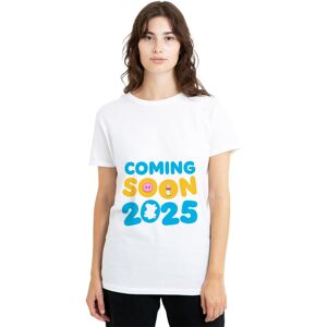 (L, White) Peppa Pig Womens/Ladies Coming Soon 2025 Bump T-Shirt (L, White) Peppa Pig Womens/Ladies Coming Soon 2025 Bump T-Shirt