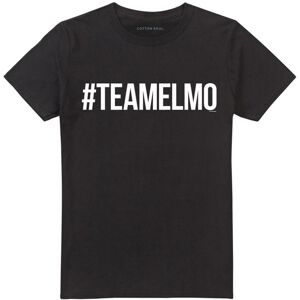 (S, Black) Sesame Street Unisex Adult Team Elmo T-Shirt (S, Black) Sesame Street Unisex Adult Team Elmo T-Shirt