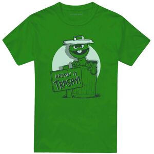 (L, Kelly Green) Sesame Street Unisex Adult Keepin It Trashy T-Shirt (L, Kelly Green) Sesame Street Unisex Adult Keepin It Trashy T-Shirt