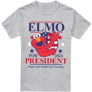 Sesame Street Unisex Adult For President 2024 Elmo Heather T-Shirt Sesame Street Unisex Adult For President 2024 Elmo Heather T-Shirt