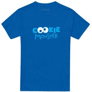 (S, Royal Blue) Sesame Street Unisex Adult Cookie Monster Eyes T-Shirt (S, Royal Blue) Sesame Street Unisex Adult Cookie Monster Eyes T-Shirt