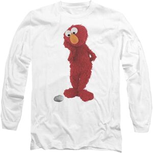(M, White) Sesame Street Unisex Adult Existential Elmo Long-Sleeved T-Shirt (M, White) Sesame Street Unisex Adult Existential Elmo Long-Sleeved T-Shirt