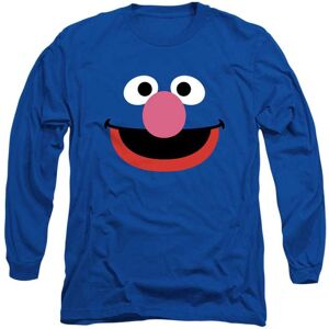 (XL, Royal Blue) Sesame Street Unisex Adult Grover Face Long-Sleeved T-Shirt (XL, Royal Blue) Sesame Street Unisex Adult Grover Face Long-Sleeved T-Shirt