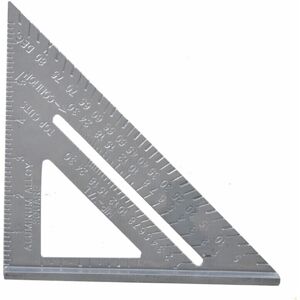 GreenZech (Casting) 7" Aluminum Alloy Triangle Ruler - 45 Right Angle Gauge for Woodworkin GreenZech (Casting) 7" Aluminum Alloy Triangle Ruler - 45 Right Angle Gauge for Woodworkin